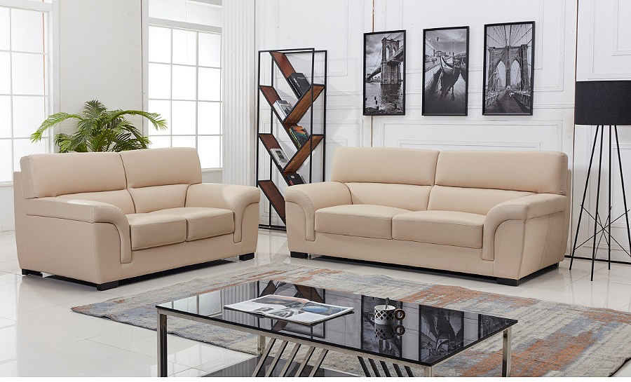 Logan Leather Sofa Lounge Set